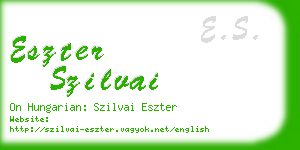 eszter szilvai business card